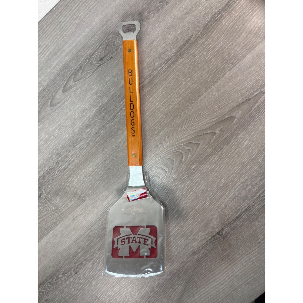 Mississippi State‎ Bulldogs BBQ Spatula Bottle Opener Wood Handle